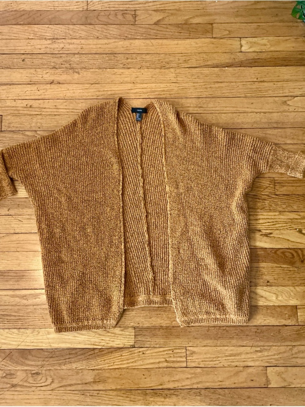 Forever 21 - Open-Front Chunky Knit Cardigan Sweater